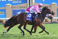 Mr Churchill salutes at Ballarat