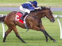 Viddora blasts rivals to win Group 3 Irwin Stakes
