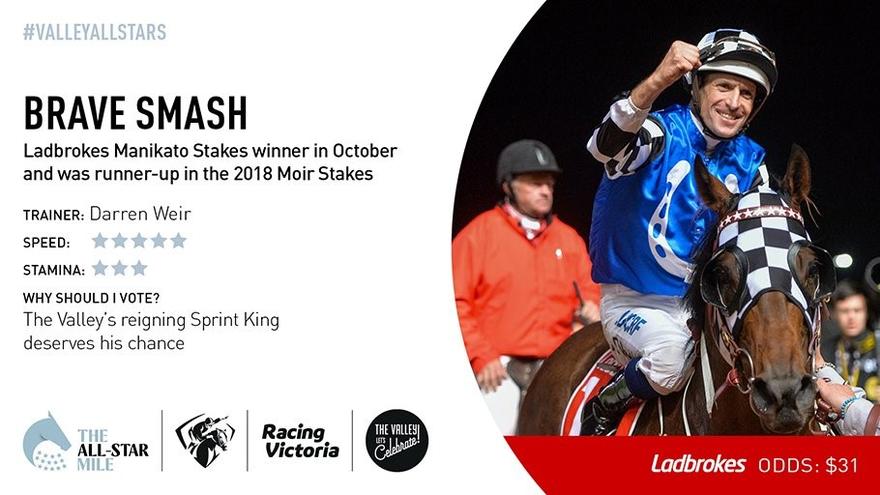 Vote for Brave Smash in the All Star Mile