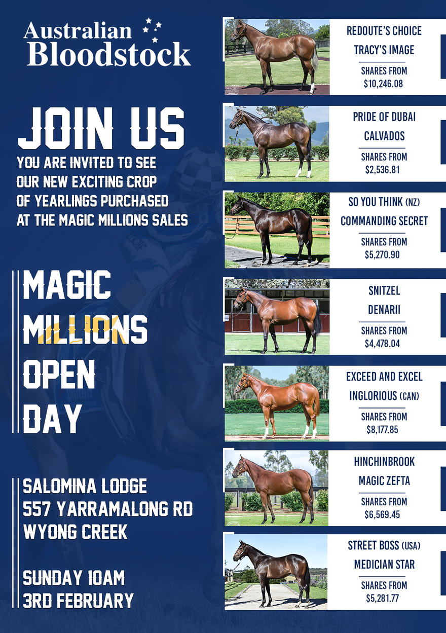 MAGIC MILLIONS OPEN DAY FEB 3RD