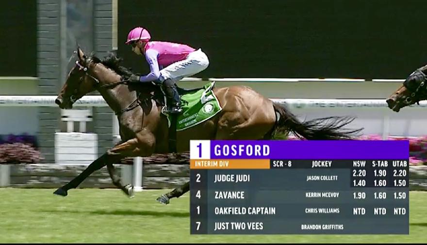 Judge Judi Bolts in at Gosford on Thursday!